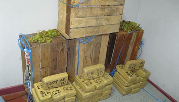Descubren 38 kilos de droga