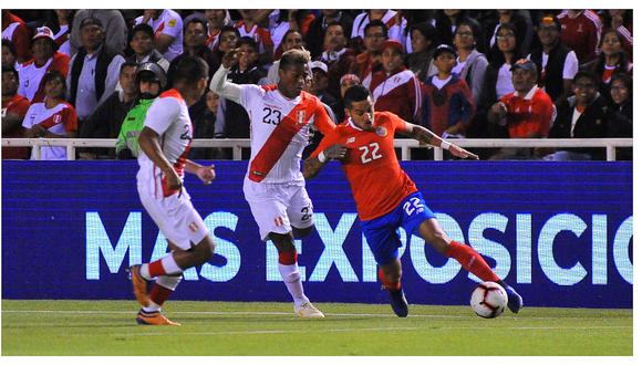 Selección peruana cerró el año con una derrota ante Costa Rica en Arequipa