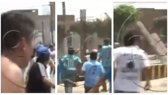 "Hinchas" de Alianza Lima y Cristal protagonizaron batalla campal cerca del estadio Matute (VIDEO)