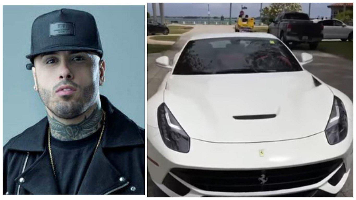 Nicky Jam: le ​"roban" su nuevo Ferrari y esta es su insólita reacción [VIDEO]