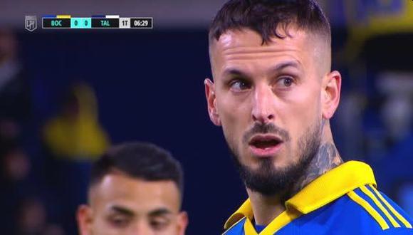 Darío Benedetto falló penal en el Boca Juniors vs. Talleres en La Bombonera. (Captura: ESPN)