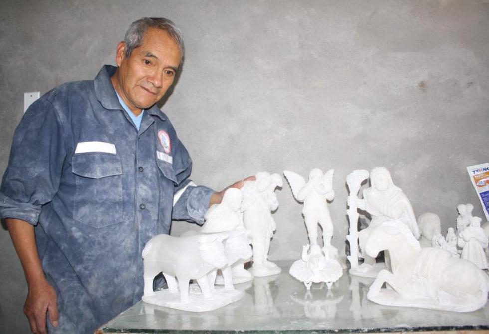 Mira el arte de los nacimientos tallados en piedra de Huamanga (FOTOS)