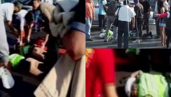 ​Dos policías de tránsito fueron atropelladas en la avenida Brasil (VIDEO)