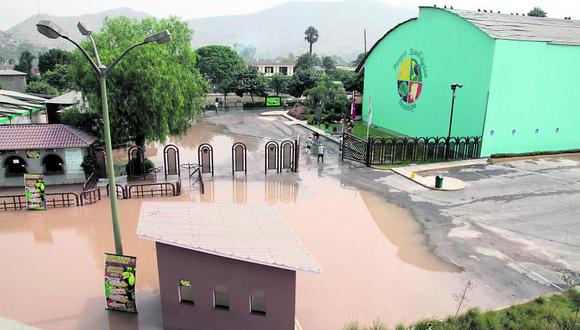 Zoológico de Huachipa inundado por desborde