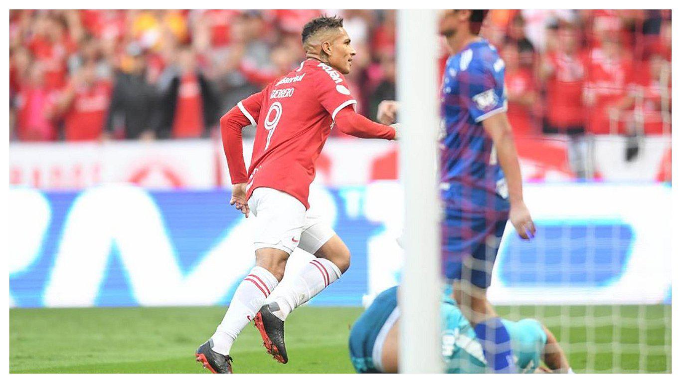 ​Paolo Guerrero y el gol que anotó en el Internacional vs Cruzeiro (VIDEO)