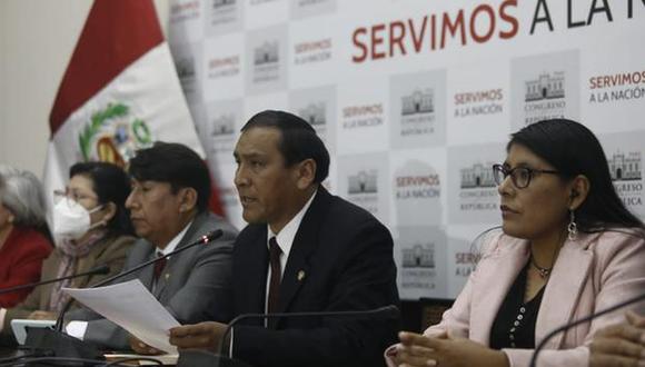 Flavio Cruz es el vocero de la bancada de Perú Libre. (Foto: GEC)