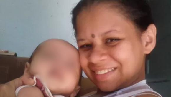 Sameque Góis, de 22 años, perdió a su hija Sarah en la madrugada del pasado 28 de mayo. (Foto: composición | UOL)