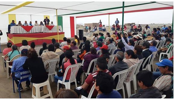 Autoridades de Chicama respaldan a pobladores de Luz del Sol 