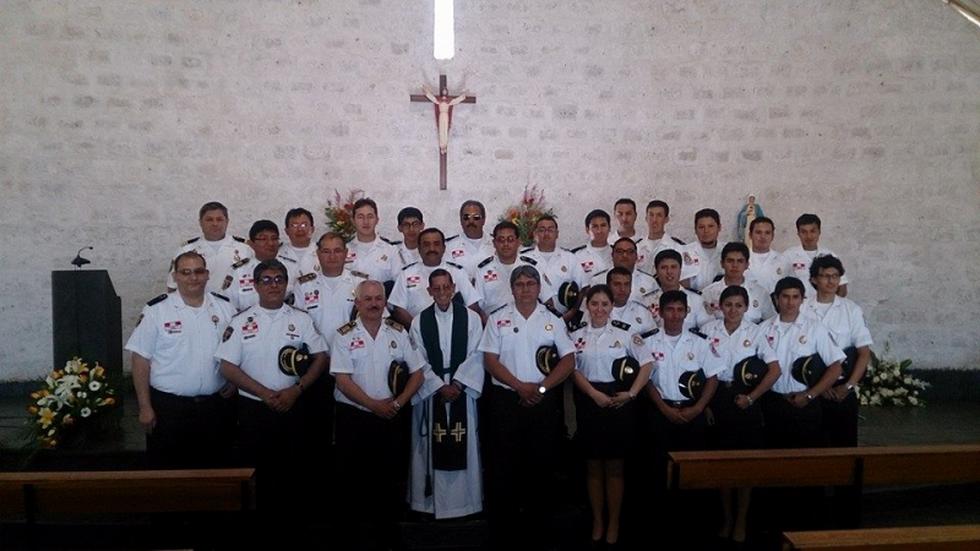 Compañía de Bomberos Nº 78  de Arequipa celebró su XXV aniversario