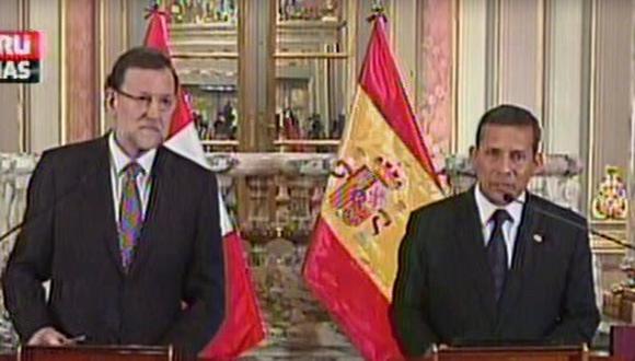 Rajoy a Humala "Quiero agradecer a Cuba" 
