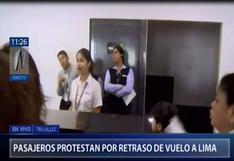La Libertad: Registran retraso de vuelo de Sky Perú hacia Lima (VIDEO)