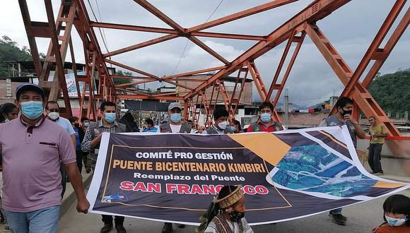 Vraem exige construcción del Puente Bicentenario y carretera Tambo - San Francisco 