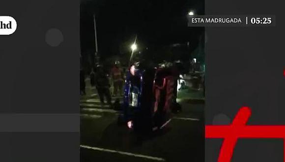 ​Violento choque de autos deja cinco heridos en San Isidro