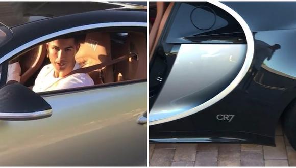Cristiano Ronaldo presume su Bugatti Chiron valorado en 2.5 millones de euros (FOTOS y VIDEO)