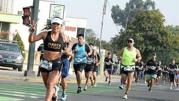 ​Atleta tacneña destaca en maratón Movistar Lima 42K