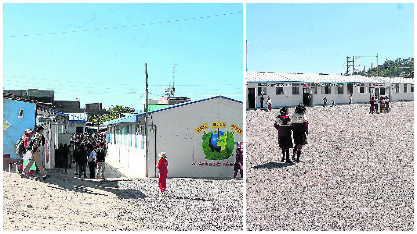 ​Colegios emblemáticos  de Ayacucho celebran aniversario en medio de polvo y tierra 