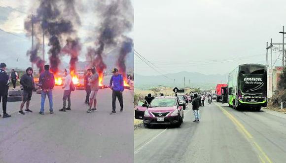 Manifestantes bloquearon la carretera a Olmos y vías distritales. Conductores informales aumentaron tarifa.