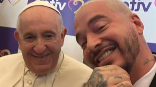 J Balvin se reunió con el papa Francisco: “Si le gusta el fútbol, le gusta el reguetón”