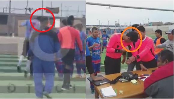 Copa Perú: árbitro terminó con un corte en la ceja tras ser agredido por futbolista (VIDEO)