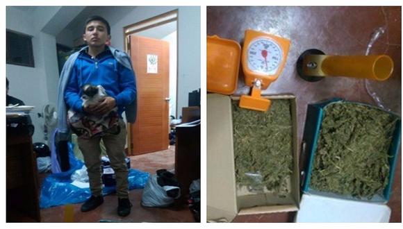 Sujeto que vendía droga 'delivery' cae con carga de marihuana en su casa