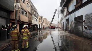 Realizaron trabajos de emergencia en casona El Buque tras pavoroso incendio