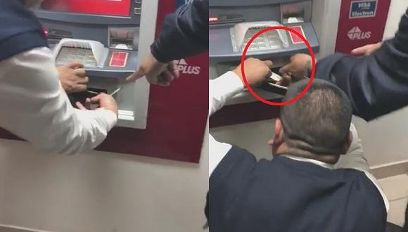 Revelan nueva modalidad de robo al momento de retirar dinero en cajeros automáticos