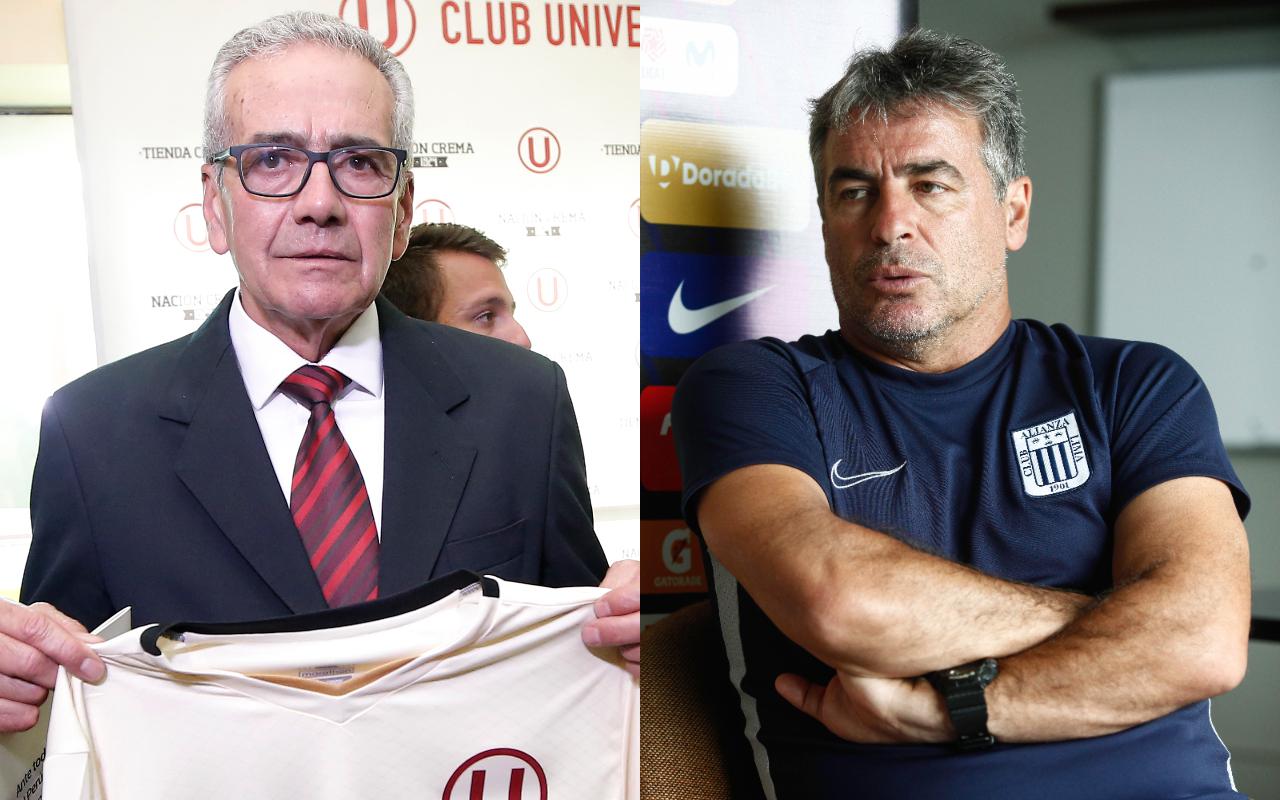 Gregorio Pérez y Pablo Bengoechea se enfrenarán este fin de semana en una nueva edición del clásico del fútbol peruano. (Foto: GEC)