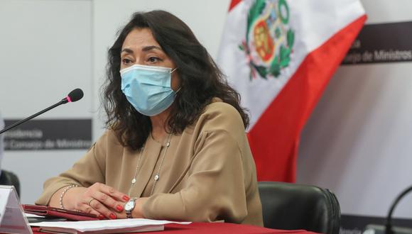 Violeta Bermúdez sostuvo que no puede revelar el precio de la vacuna debido a que el contrato tiene carácter confidencial. (Foto: Andina)