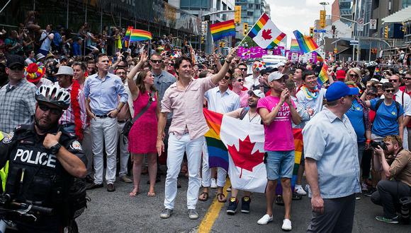 Canadá: Primer ministro participó en marcha por el Día del Orgullo Gay