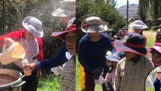 Padres de Natacha de Crombrugghe ofrecen chocolatada en el Colca