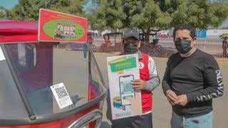 Implementan el código QR en las mototaxis en Sullana para que usuarios puedan identificar a choferes