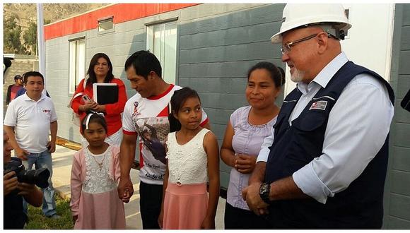 Entregan nueva vivienda a Evangelina Chamorro, mujer que se salvó de huaico 