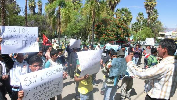 Huanta: Licenciados de las FF. AA piden habilitación urbana para construir sus viviendas