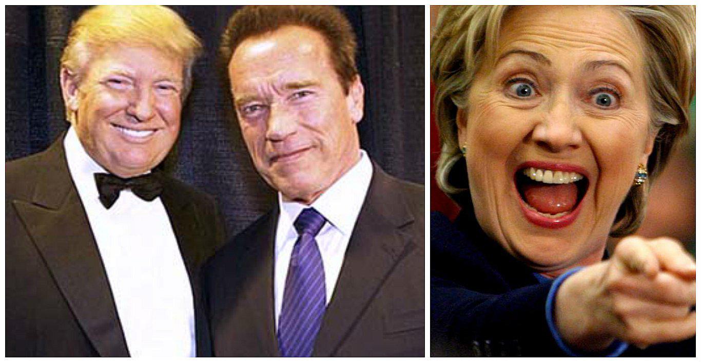Arnold Schwarzenegger quería ser rival de Trump y Clinton