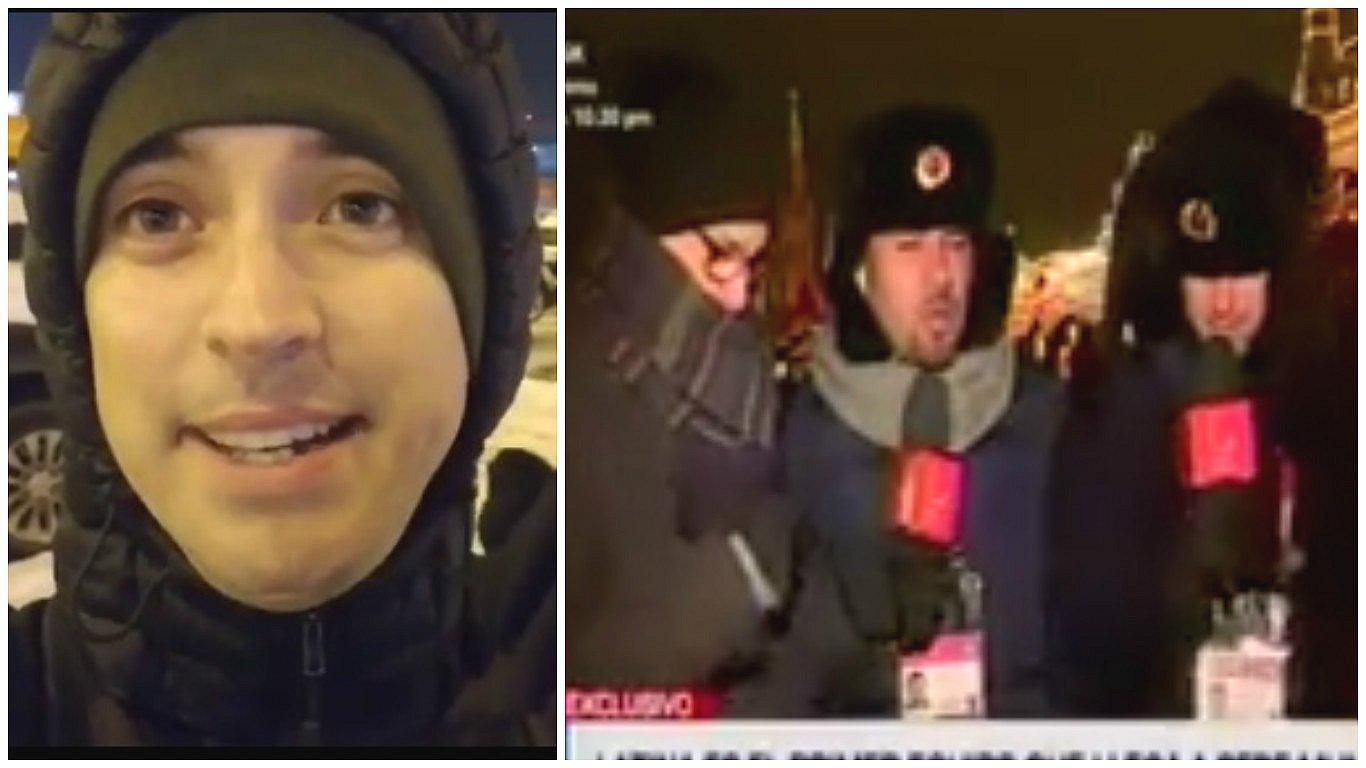 Jesús Alzamora: su curiosa reacción por el frío de Rusia en pleno enlace en vivo (VIDEO)