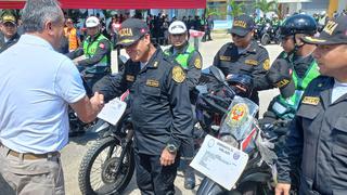Gobierno Regional de Tumbes entrega 23 motos a la Policía para reforzar lucha contra la violencia familiar