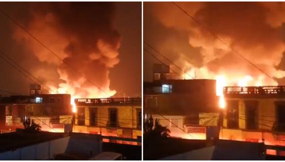Reportan incendio en una casona del jirón Callao en el Centro de Lima. (Fotos: Twitter)