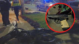 Delincuentes abandonan pistola y moto para no ser capturados en Nuevo Chimbote