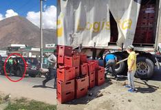 Abren investigación a policía de Huánuco que se llevó caja de cerveza en patrullero (VIDEO)