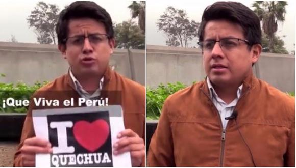 Conoce al peruano que enseñará quechua en prestigiosa universidad de los Estados Unidos (VIDEO)