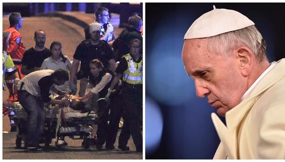 Papa Francisco pide que la paz acabe con las heridas de la guerra tras atentados en Londres 
