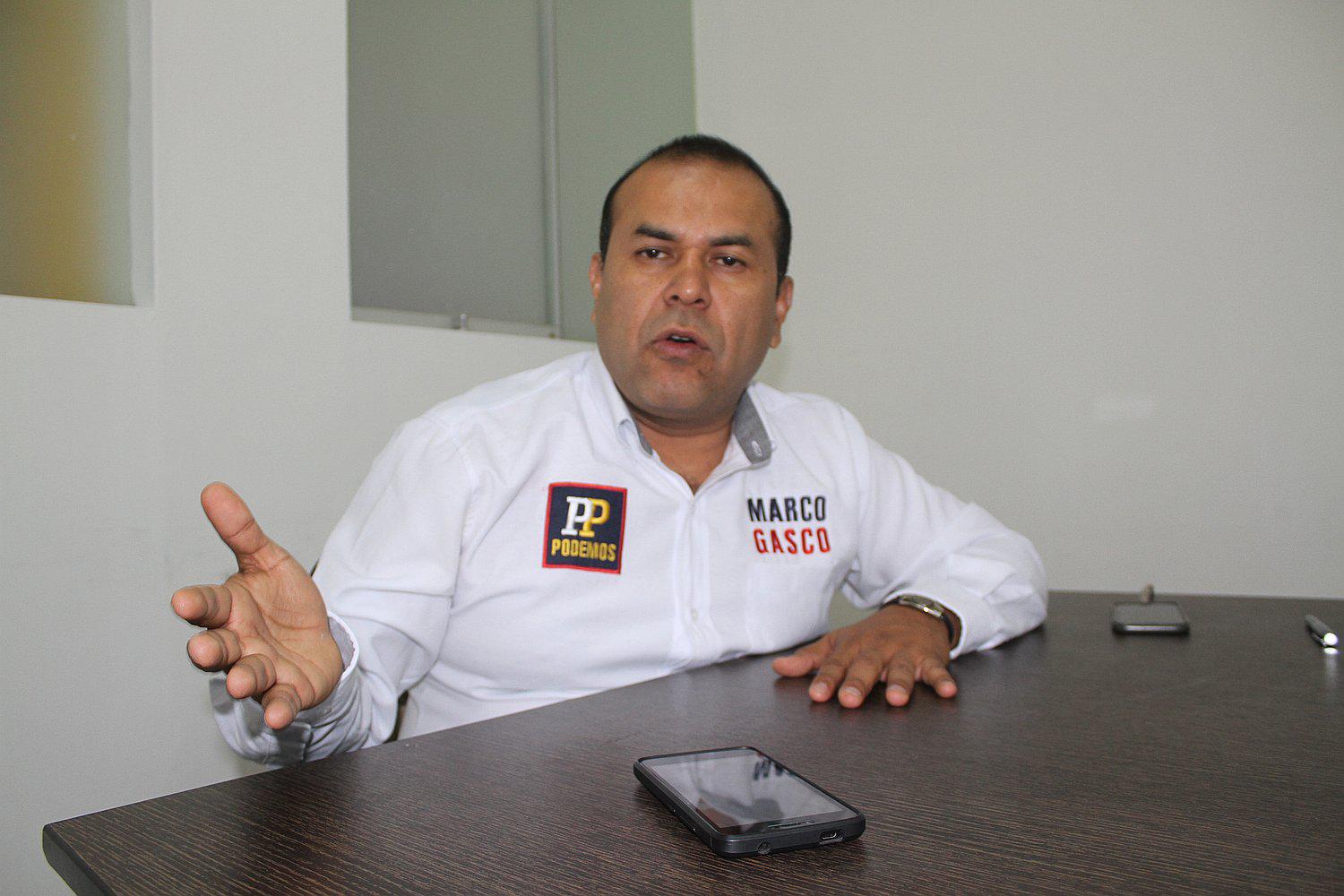 Presentan tacha contra el candidato de Podemos Perú Marco Gasco Arrobas