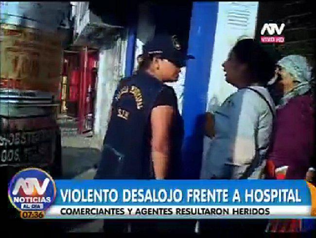 ​SJM: Fiscalizadores agreden a vendedora ambulante que padece de cáncer