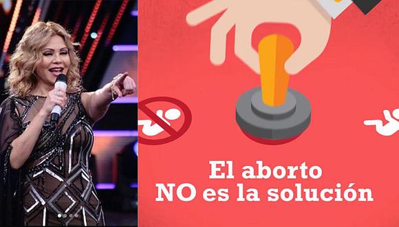 ​Gisela Valcárcel volvió a expresarse en contra del aborto y criticó a activistas