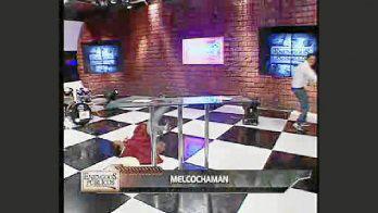 Melcochita sufre peligrosa caída en programa