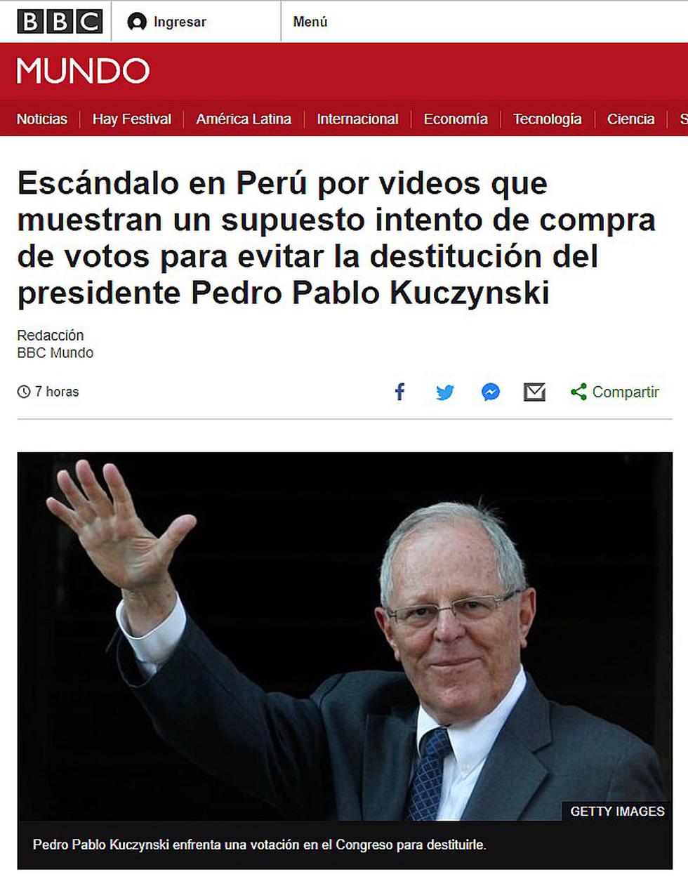 Medios internacionales también informan sobre crisis política en Perú (FOTOS)
