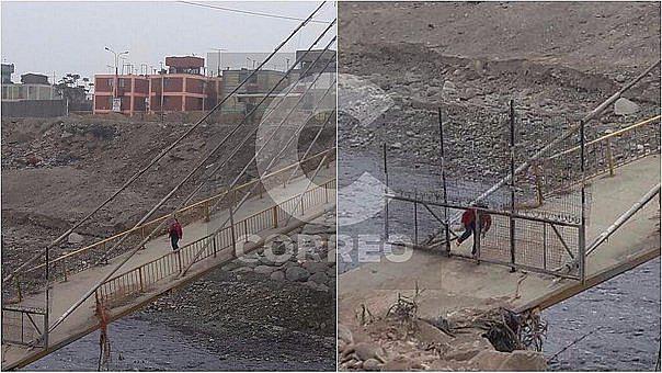 Puente Solidaridad sigue "desplomado" después de casi 6 meses (FOTOS)