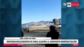 Reportan en Arequipa leves deslizamientos de rocas en zona aledaña al aeropuerto