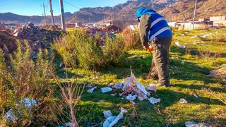 Realizan limpieza en acceso principal al centro poblado de Jayllihuaya