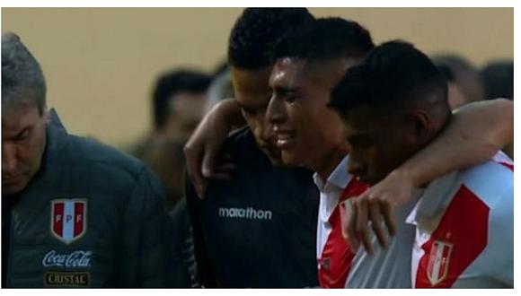 ​Selección peruana: Paolo Hurtado y su llanto desconsolado tras lesionarse (VIDEO)